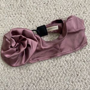 Jennifer Behr Lilac Satin Rosette Headband